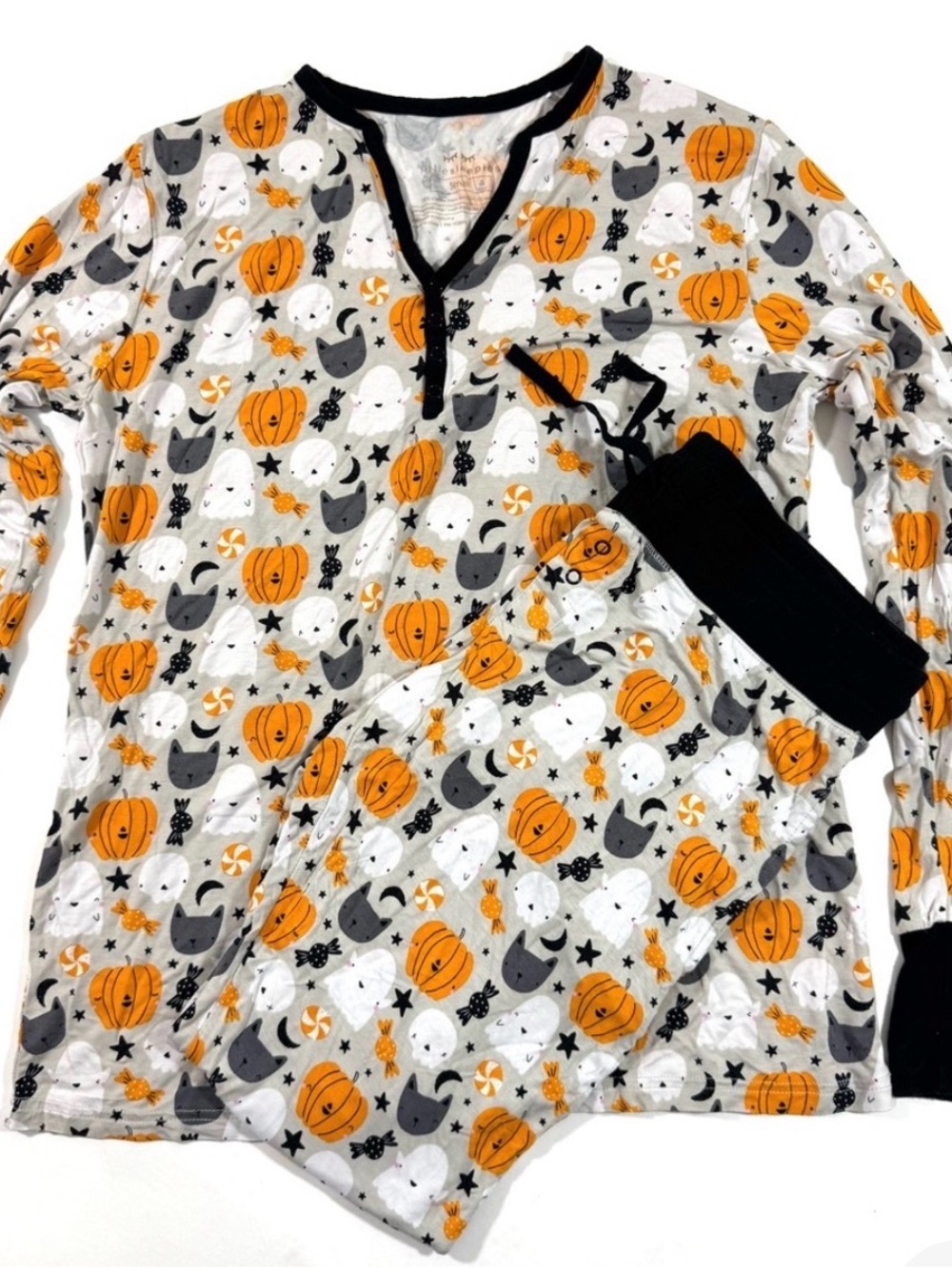 Little Sleepies Boo Crew Pajama Set Size Small Womens Sleepwear